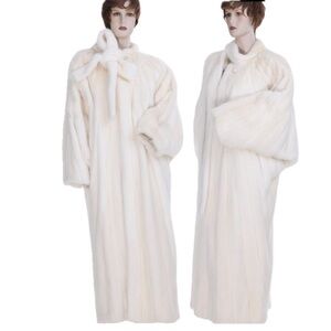 Authentic Vintage CHANEL Female Mink Fur Full Length Coat